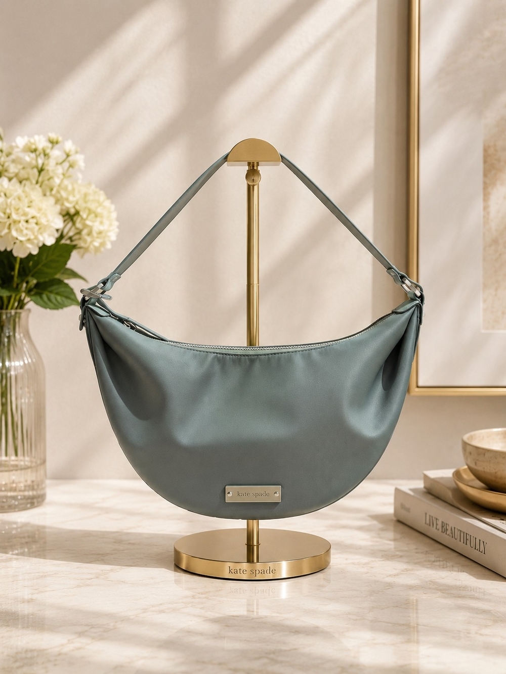 kate spade Crescent Shoulder Bag in Seafoam Green